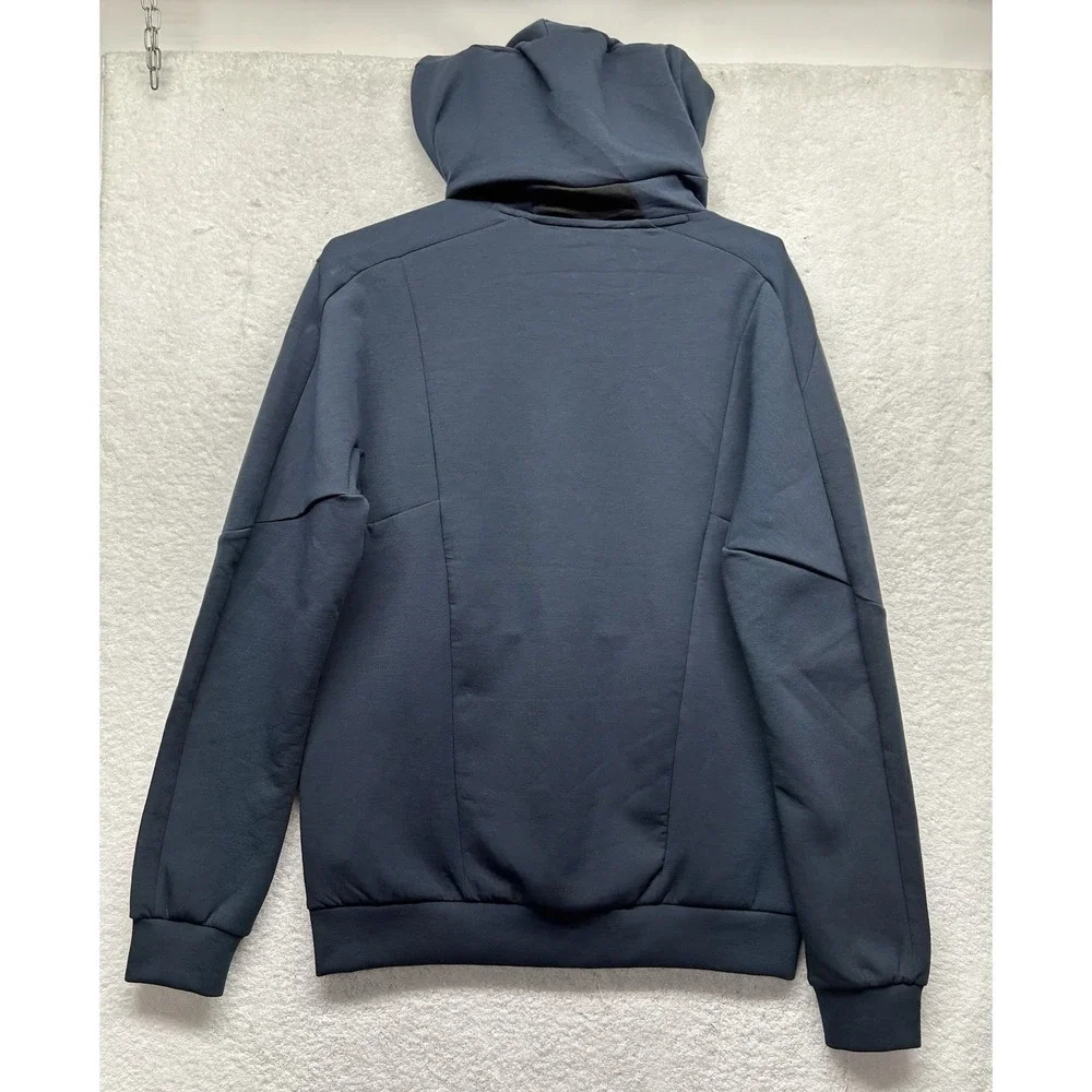 Adidas Mens Size S Blue Designed For Training Long Sleeve Hoodie Sweatshirt (U4)